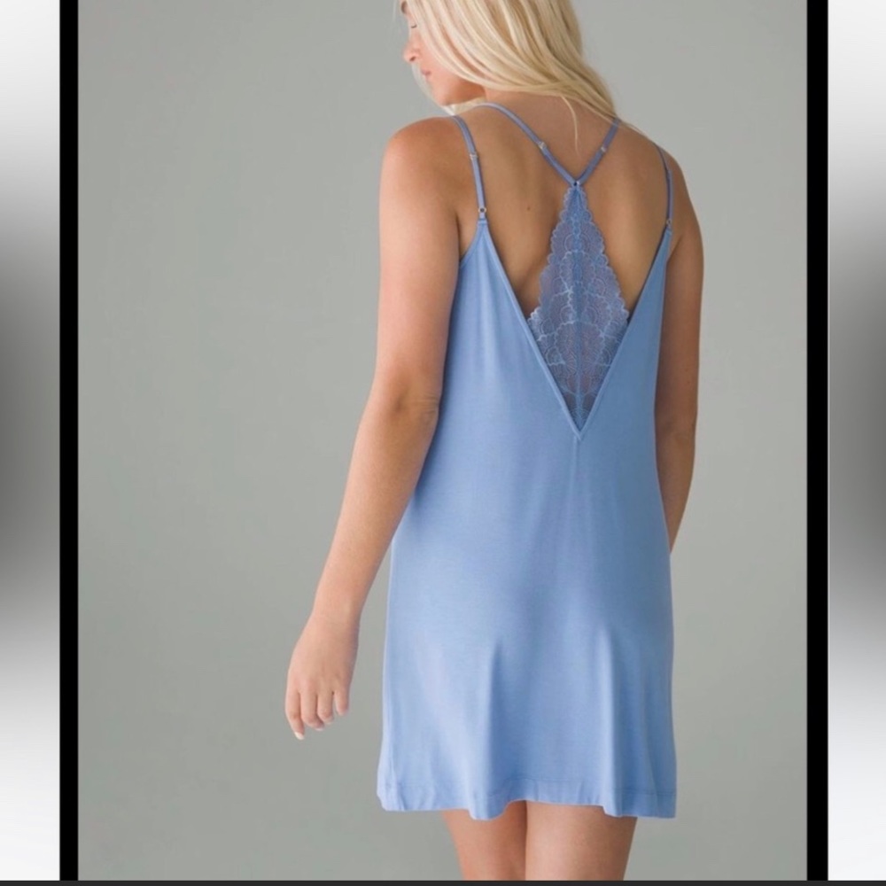 Soma Cool Nights Lace Trim Chemise Size S
